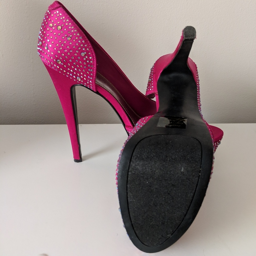 Pink Platform Heels - Picture 2 of 4